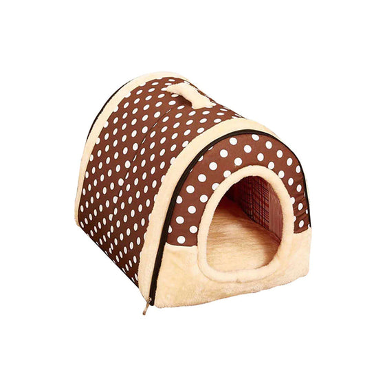 Soft and Portable Cozy Winter Dog Bed House